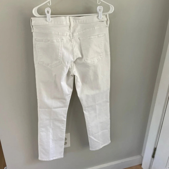MOTHER The Dazzler Mid Rise Ankle Jeans - White - Size 33 - NWT - Picture 12 of 16